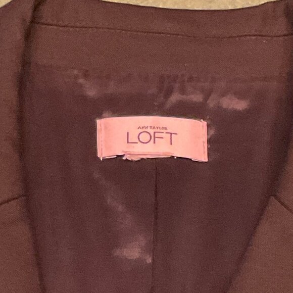 LOFT Ann Taylor Womens Black business blazer sweater small 6 - Picture 2 of 10